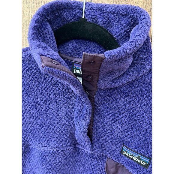 Patagonia Women’s Jacket 1/4 Snap-T Fleece Pullover Thermal Size Small Purple - Picture 7 of 12